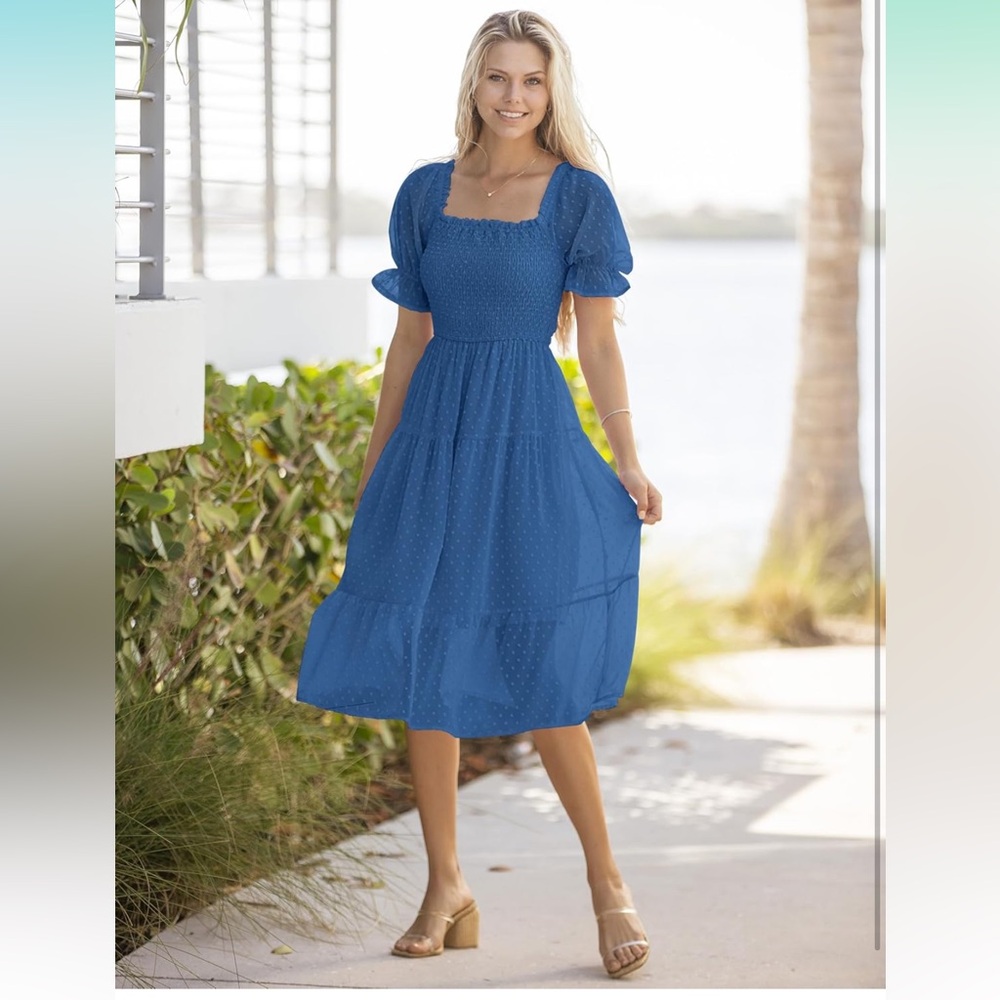 Never worn blue dress